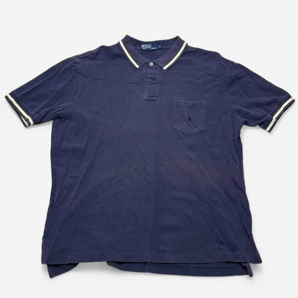 Polo Ralph Lauren Navy Pocket Polo Shirt XL